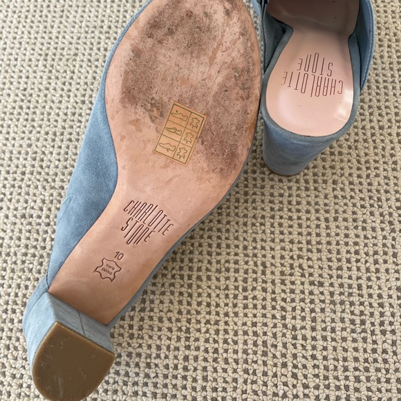 Charlotte Stone Morely Mules Grey Blue - Picture 5 of 6